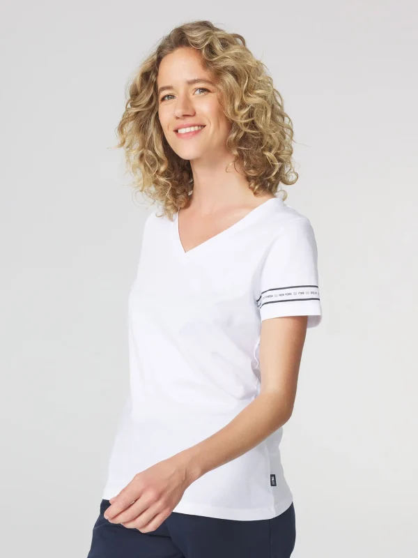 T-shirt Femme Jersey Blanc