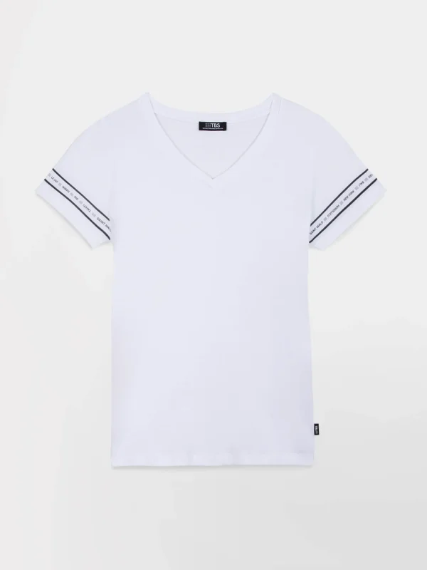 T-shirt Femme Jersey Blanc - Image 4