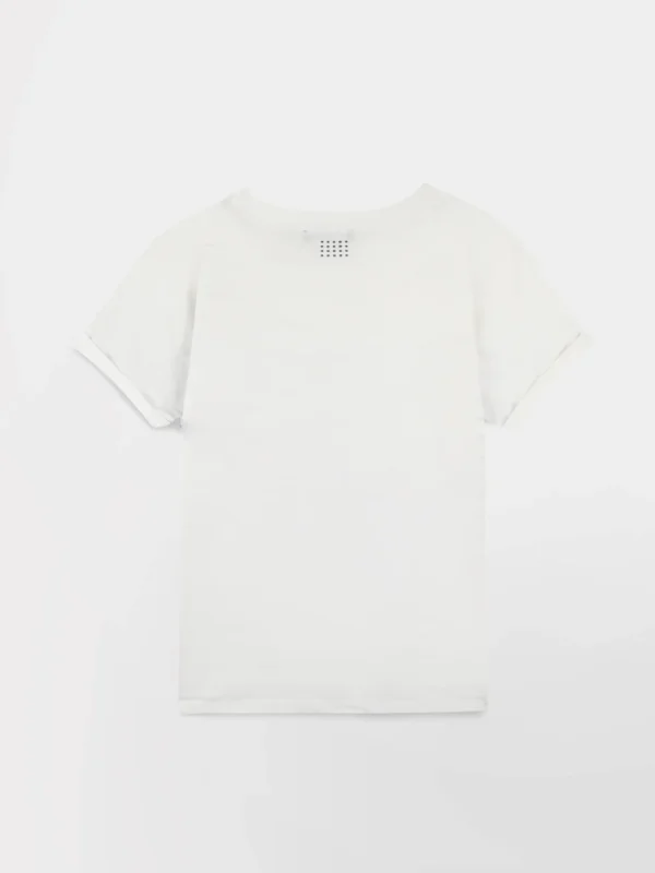 T-shirt Femme Jersey Rayures Blanc et Bleu - Image 5