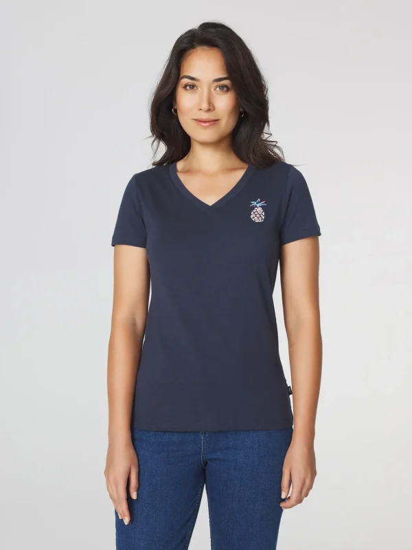 T-shirt Femme Manches Courtes Marine - Image 2