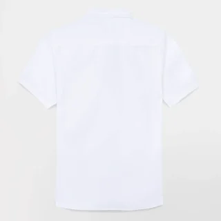 Chemise Homme Manches Courtes Coupe Confort Blanc