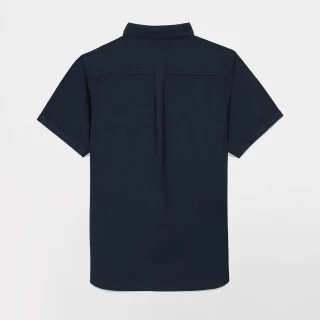 Chemise Homme Manches Courtes Coupe Confort Marine