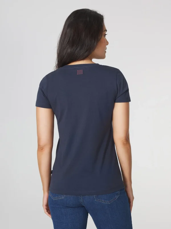 T-shirt Femme Manches Courtes Marine - Image 3